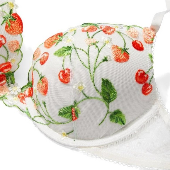 Victoria's Secret Fruity Floral Embroidered Dream Angels Push-Up Bra - Picture 4 of 4